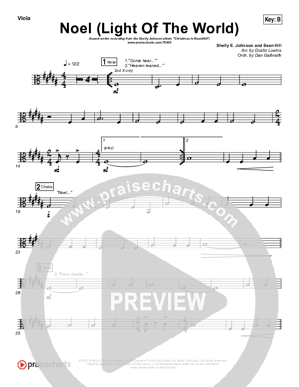 Noel (Light of the World) Viola (Shelly E. Johnson)