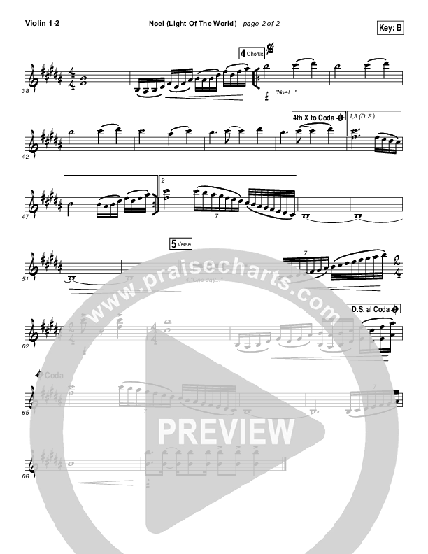 Noel (Light of the World) Violin 1/2 (Shelly E. Johnson)