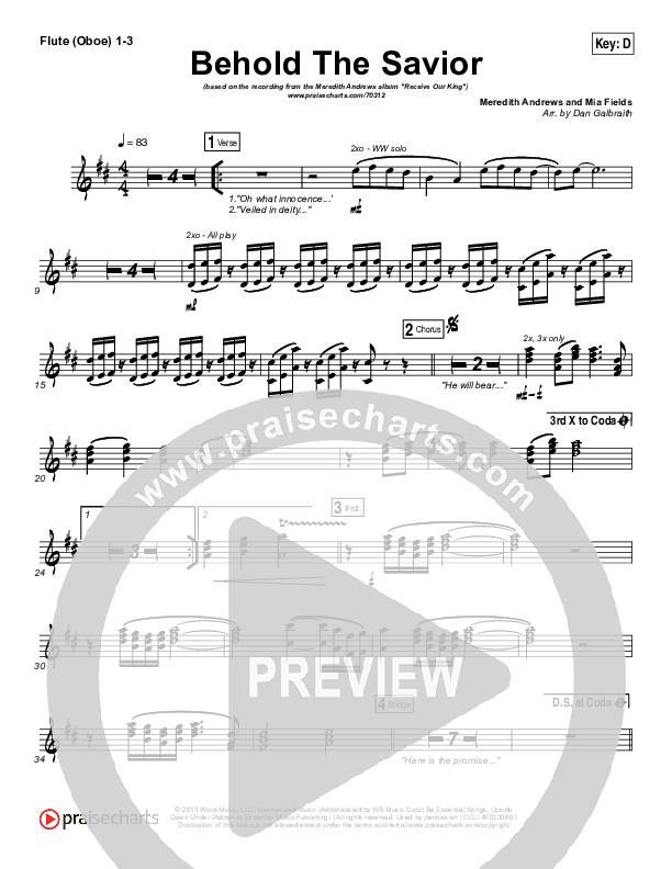 Behold The Savior Wind Pack (Meredith Andrews)