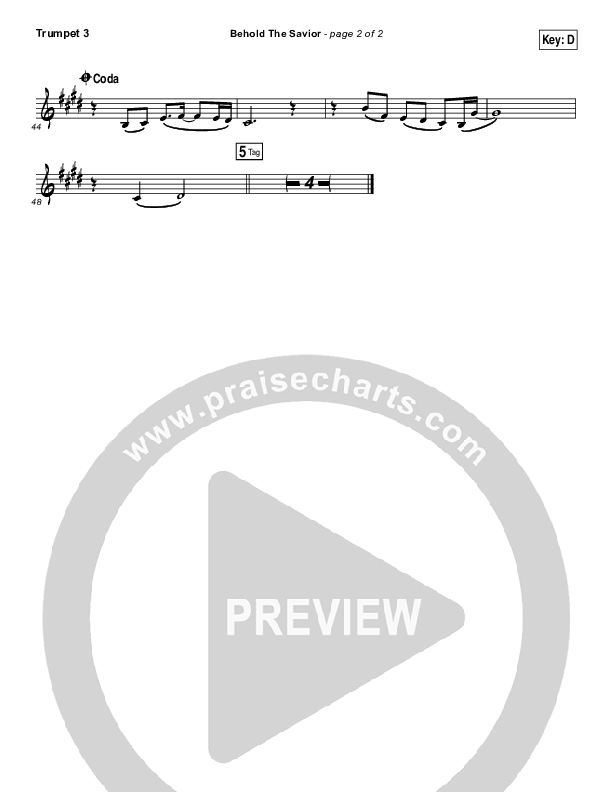 Behold The Savior Trumpet 3 (Meredith Andrews)