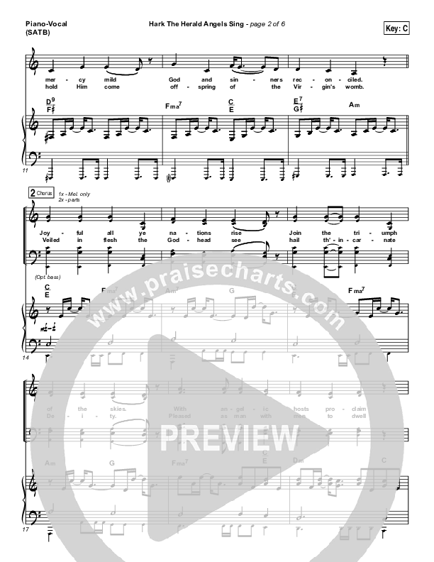 Hark The Herald Angels Sing Piano/Vocal Pack (Meredith Andrews)