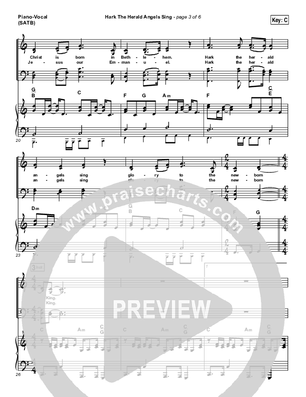 Hark The Herald Angels Sing Piano/Vocal Pack (Meredith Andrews)