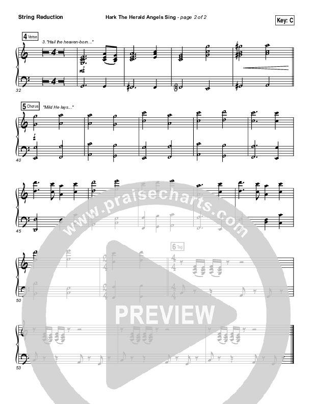 Hark The Herald Angels Sing String Pack (Meredith Andrews)