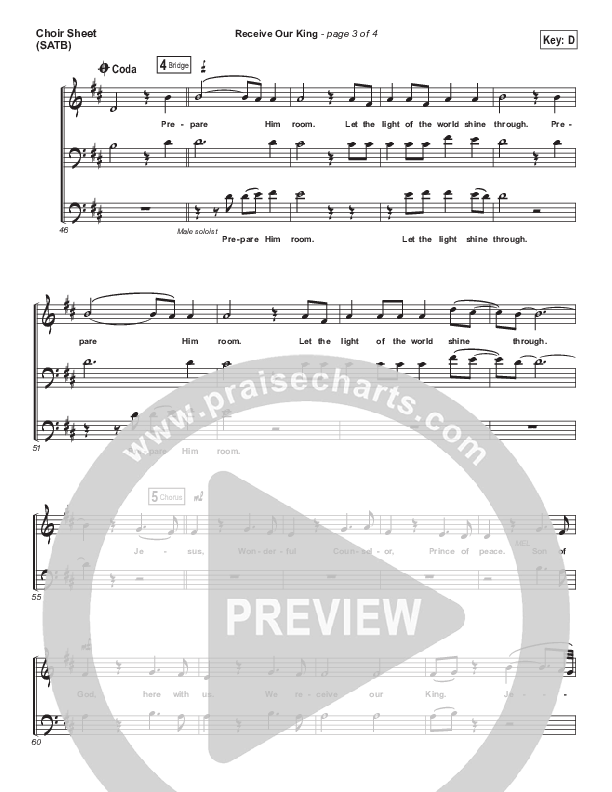 Receive Our King Choir Sheet (SATB) (Meredith Andrews / Michael Weaver)