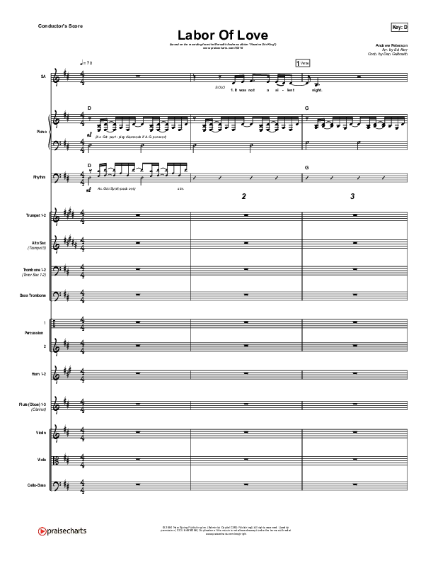 Labor Of Love Conductor's Score (Meredith Andrews)