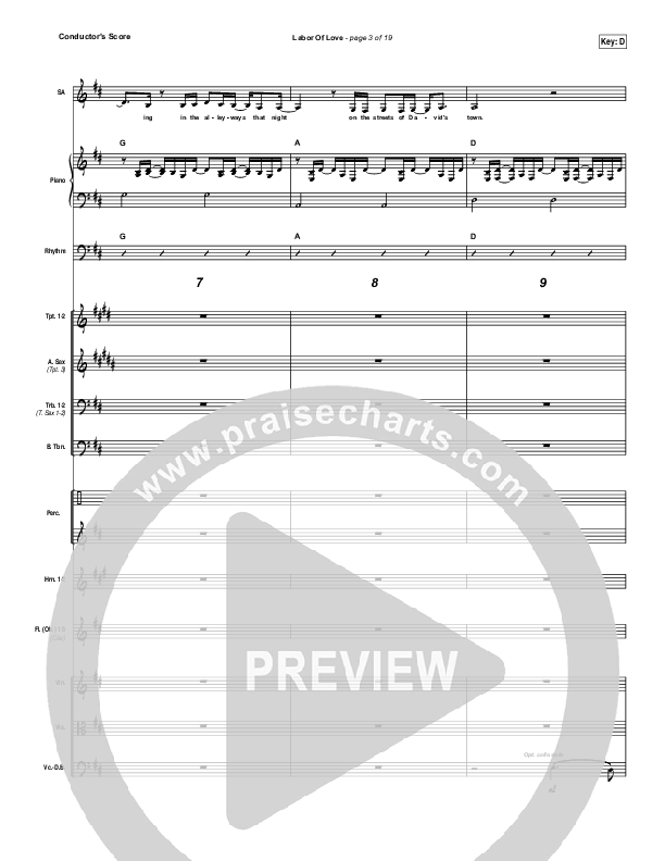 Labor Of Love Conductor's Score (Meredith Andrews)