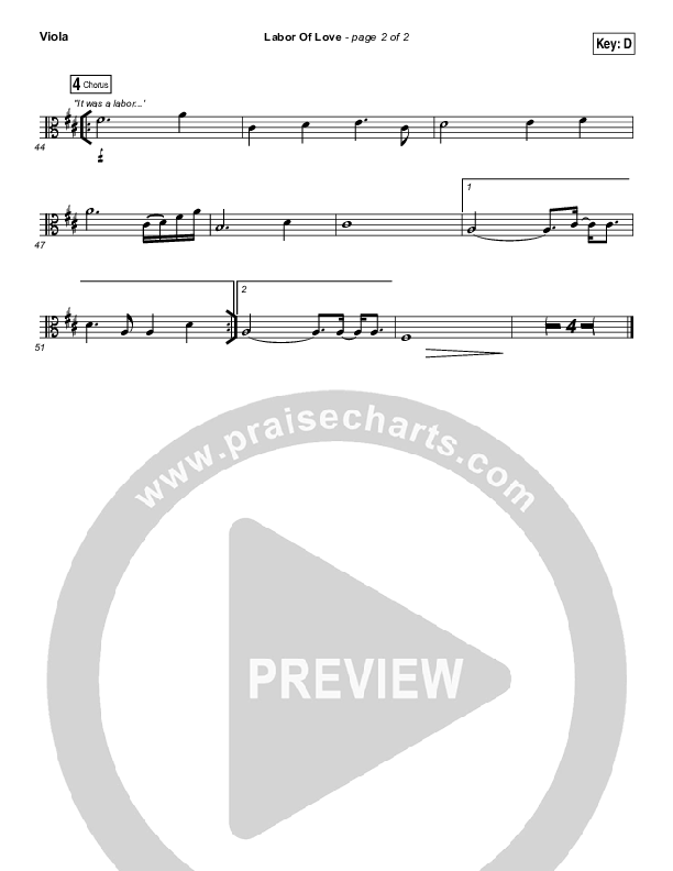 Labor Of Love Viola (Meredith Andrews)