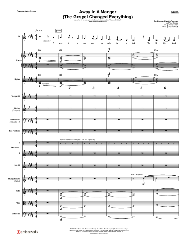 Away In A Manger (The Gospel Changes Everything) Orchestration (Meredith Andrews / Maverick Sooter)