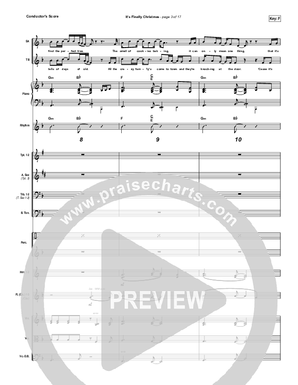 It's Finally Christmas Conductor's Score (Casting Crowns)