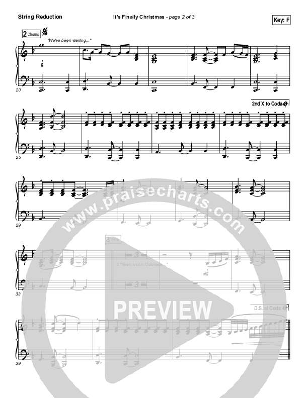 It's Finally Christmas String Pack (Casting Crowns)