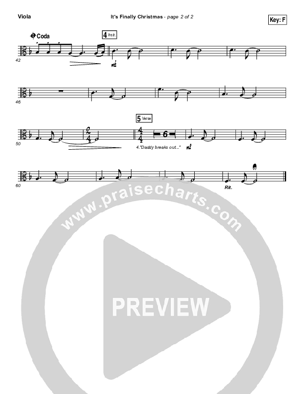 It's Finally Christmas Viola (Casting Crowns)