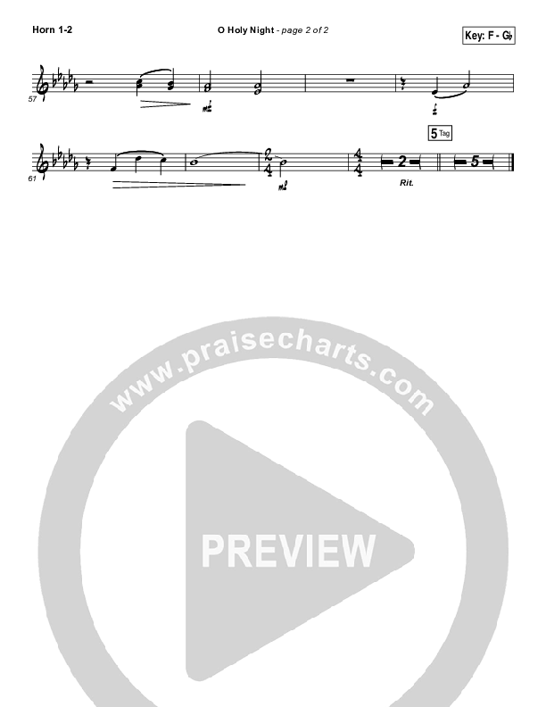 O Holy Night French Horn 1/2 (Casting Crowns)