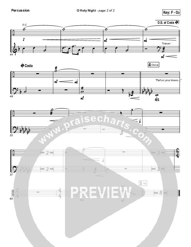 O Holy Night Percussion (Casting Crowns)