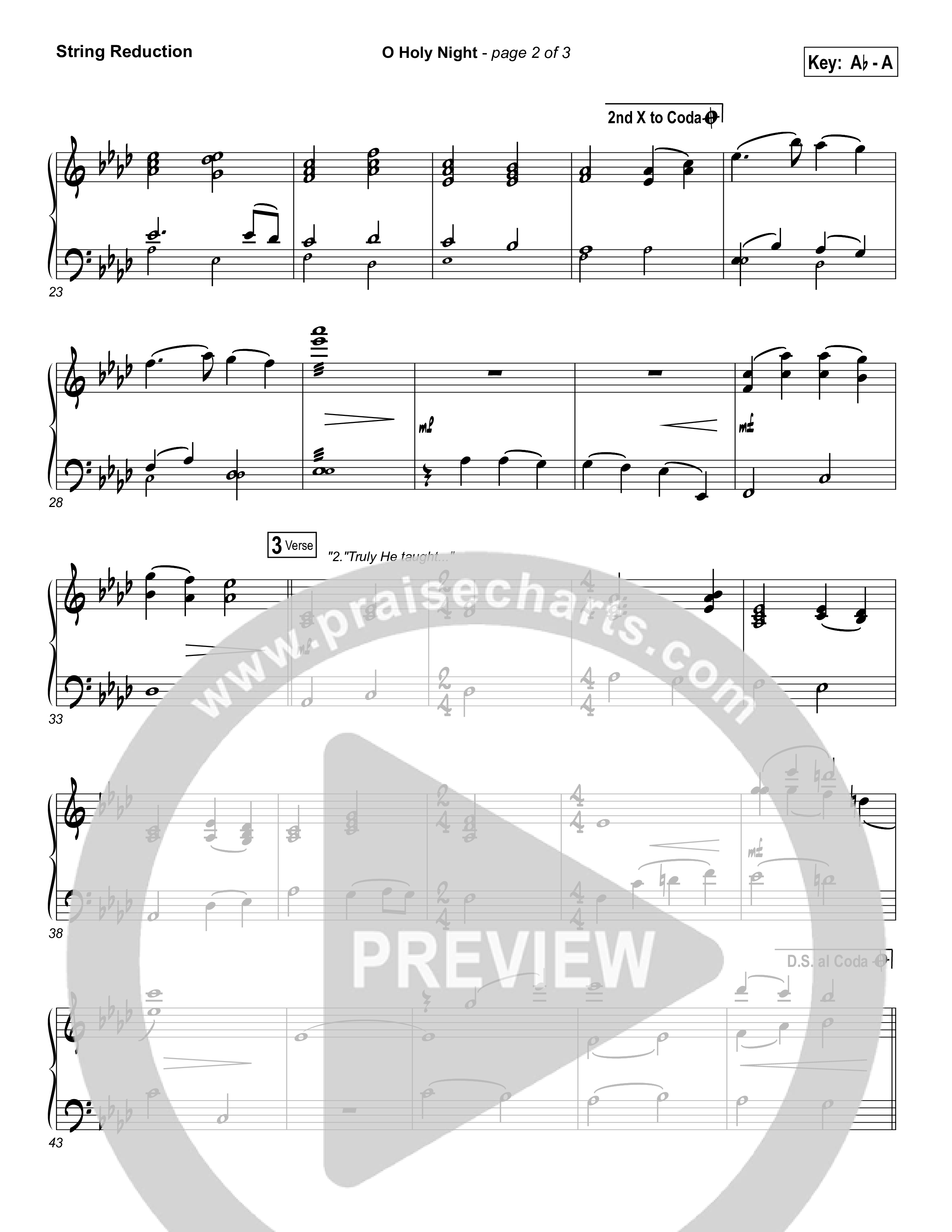 O Holy Night String Reduction (Casting Crowns)