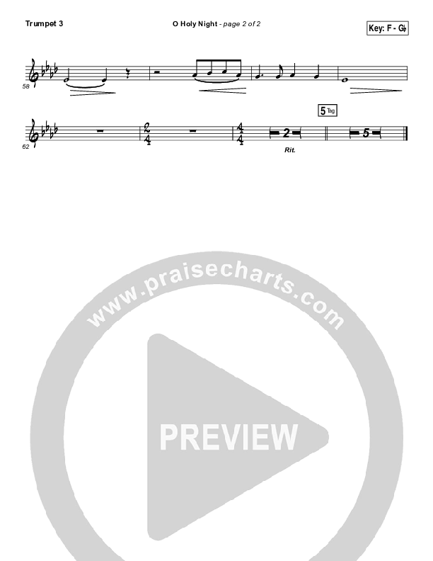 O Holy Night Trumpet 3 (Casting Crowns)