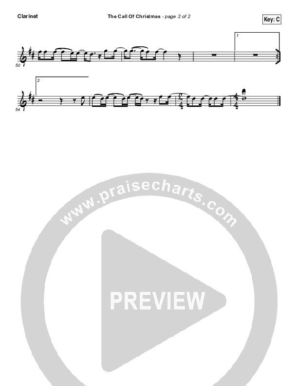 The Call Of Christmas Clarinet (Zach Williams)