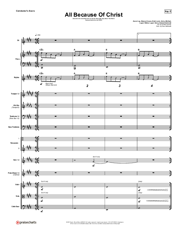 All Because Of Christ Orchestration (Austin Stone Worship)