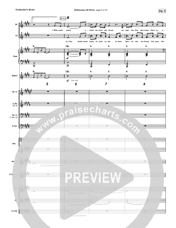 All Because Of Christ Orchestration (Austin Stone Worship)