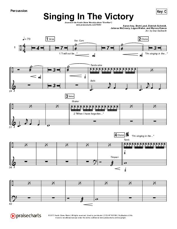 Singing In The Victory Percussion (Austin Stone Worship)