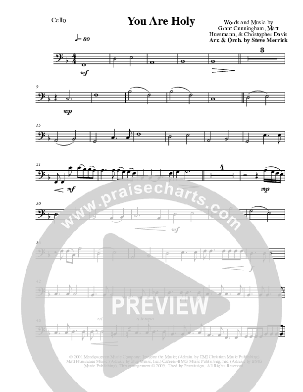 You Are Holy Cello (The Martins)