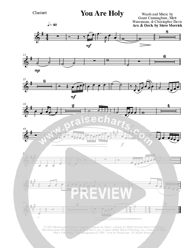 You Are Holy Clarinet (The Martins)