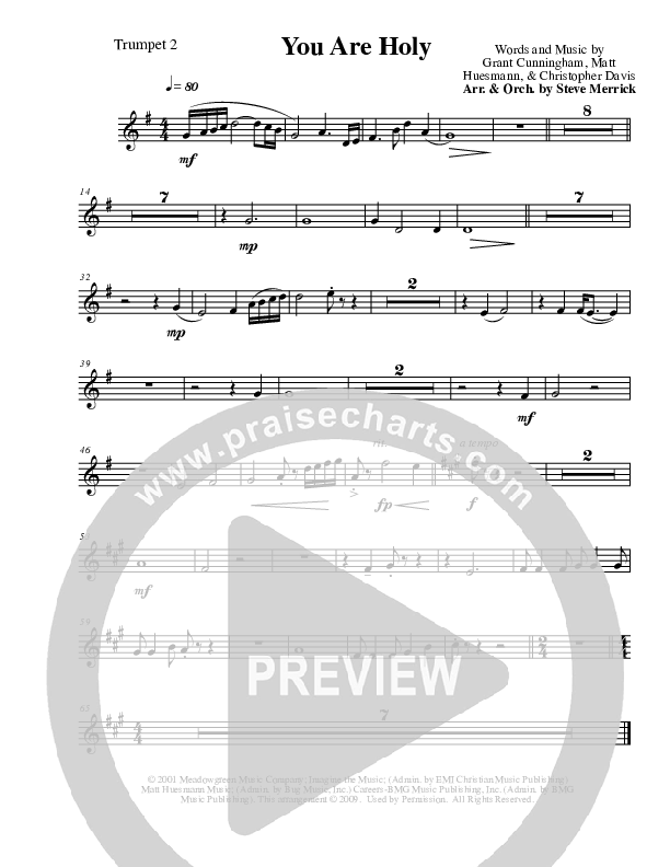 You Are Holy Trumpet 2 (The Martins)