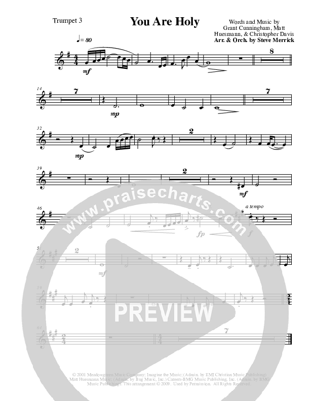 You Are Holy Trumpet 3 (The Martins)