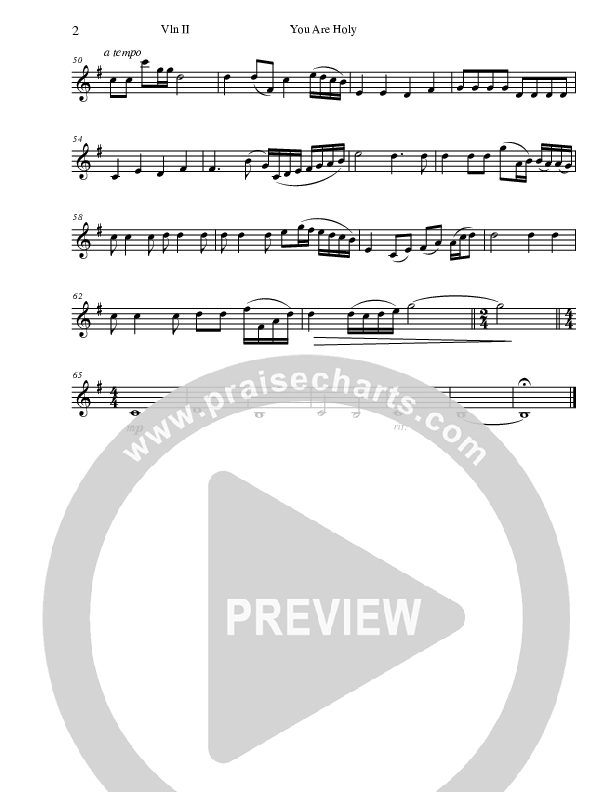 You Are Holy Violin 2 (The Martins)