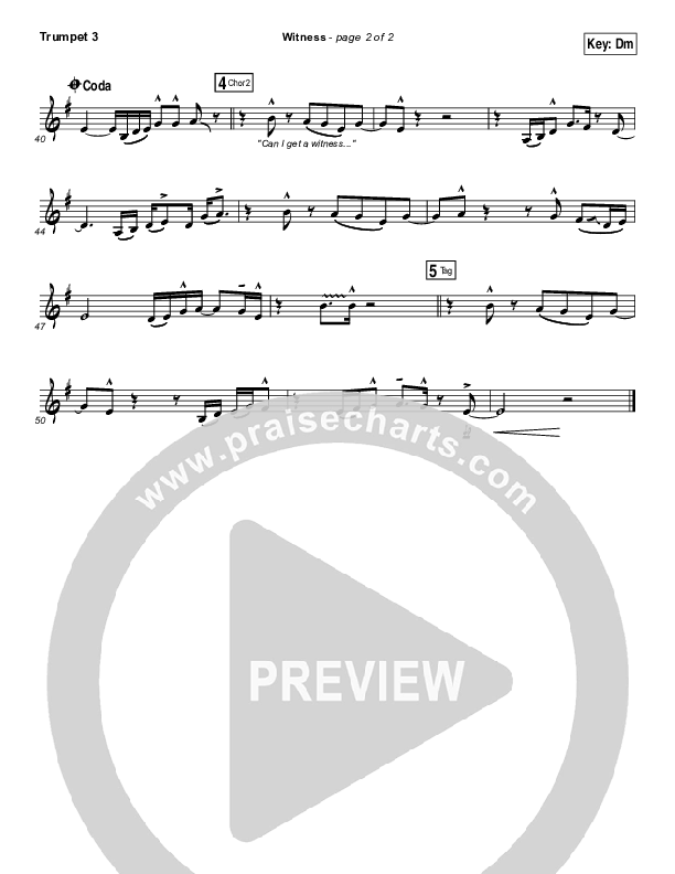 Witness Trumpet 3 (Jordan Feliz)