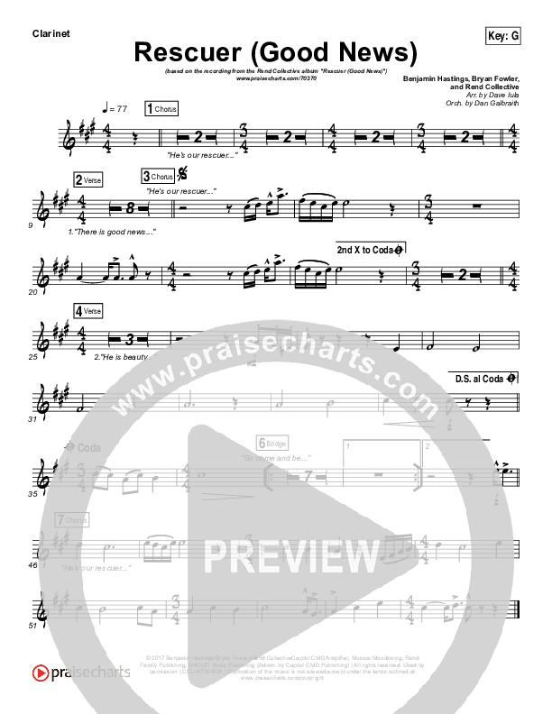 Rescuer (Good News) Wind Pack (Rend Collective)