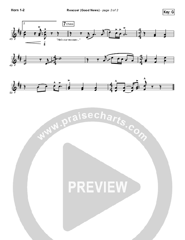 Rescuer (Good News) French Horn 1/2 (Rend Collective)