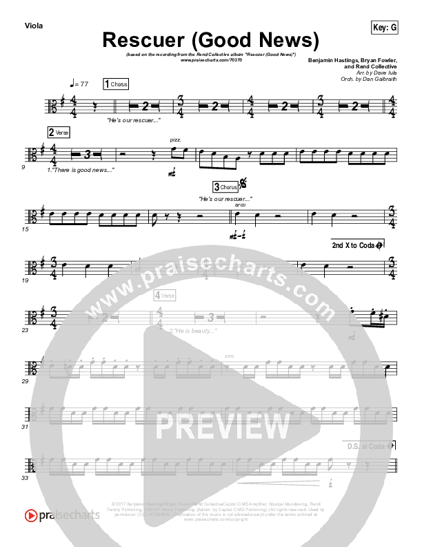 Rescuer (Good News) Viola (Rend Collective)