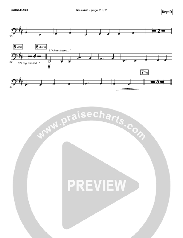 Messiah Cello/Bass (Francesca Battistelli)