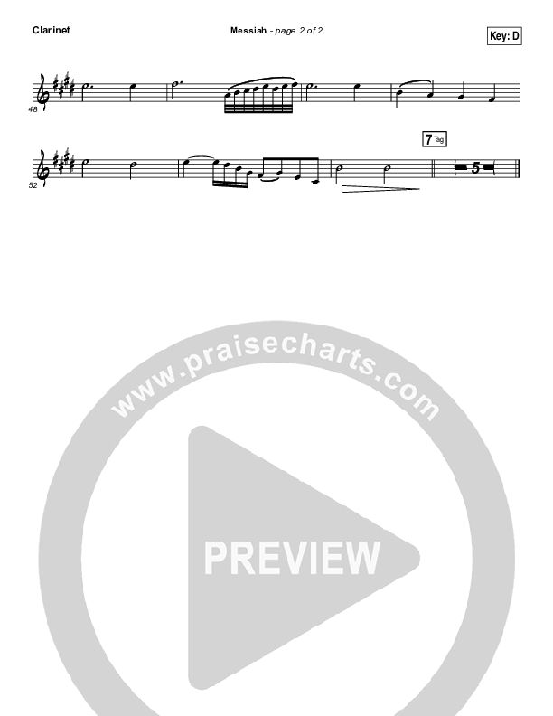 Messiah Clarinet (Francesca Battistelli)