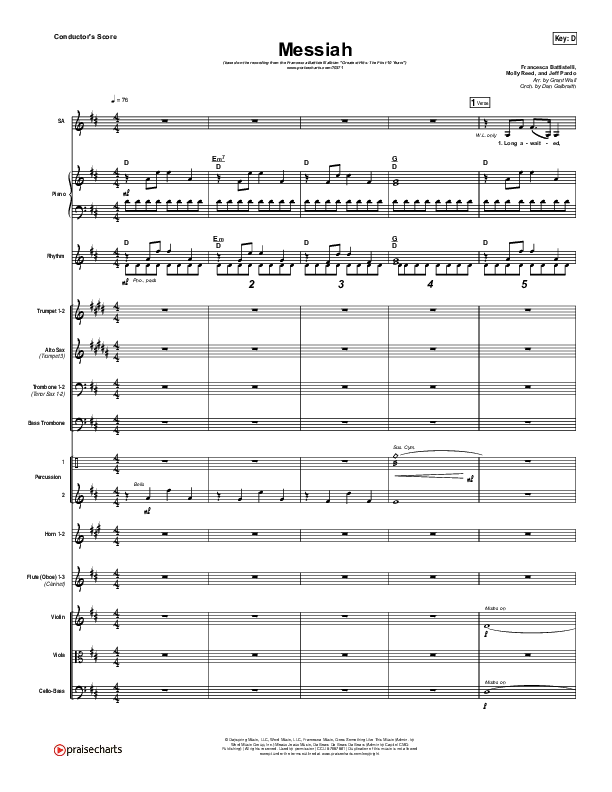 Messiah Conductor's Score (Francesca Battistelli)