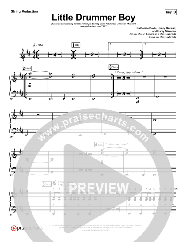 Little Drummer Boy Synth Strings (for KING & COUNTRY)