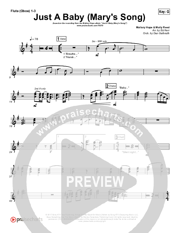 Just A Baby (Mary's Song) Wind Pack (Mallary Hope)