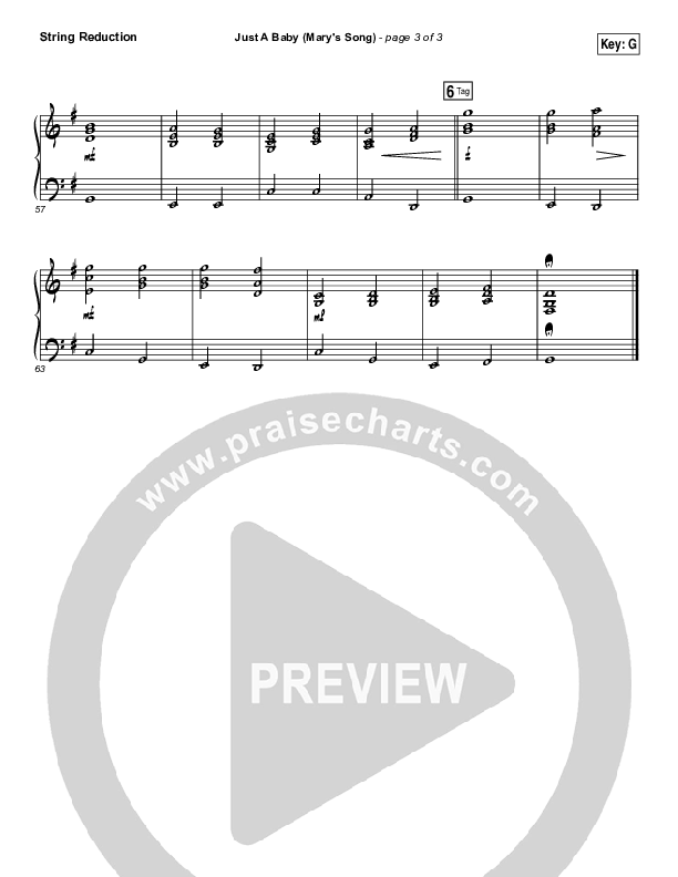 Just A Baby (Mary's Song) Synth Strings (Mallary Hope)