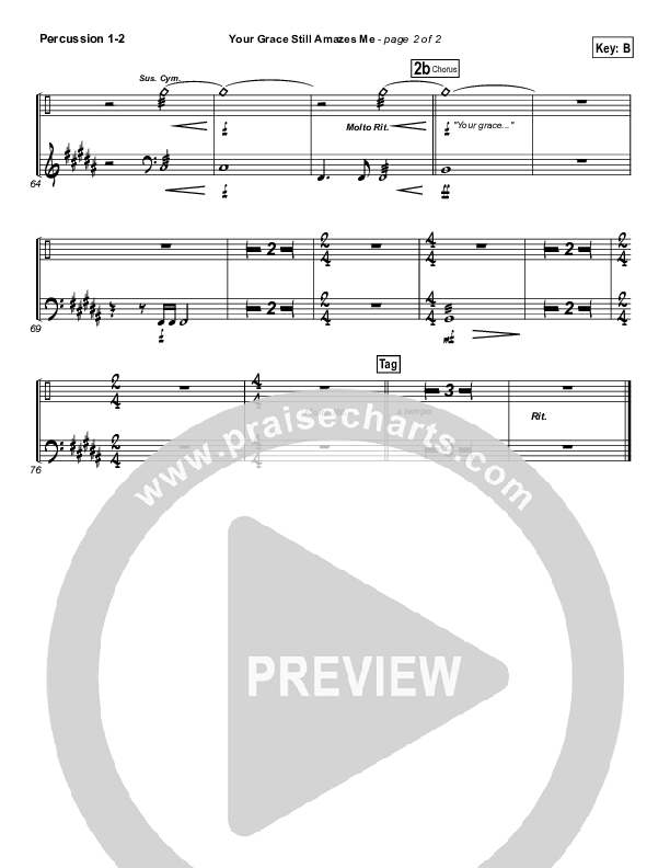 Your Grace Still Amazes Me Percussion (Phillips Craig & Dean)