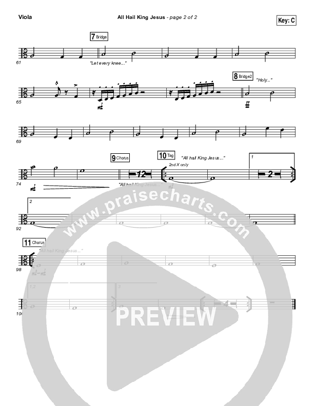 All Hail King Jesus Viola (Jeremy Riddle)