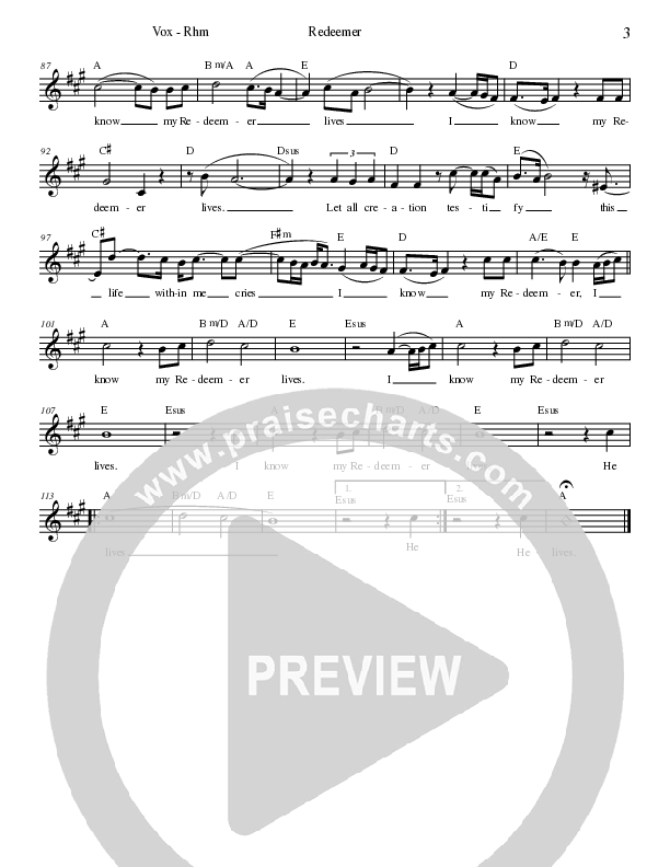 Redeemer Rhythm/Vocal (Nicole C. Mullen)