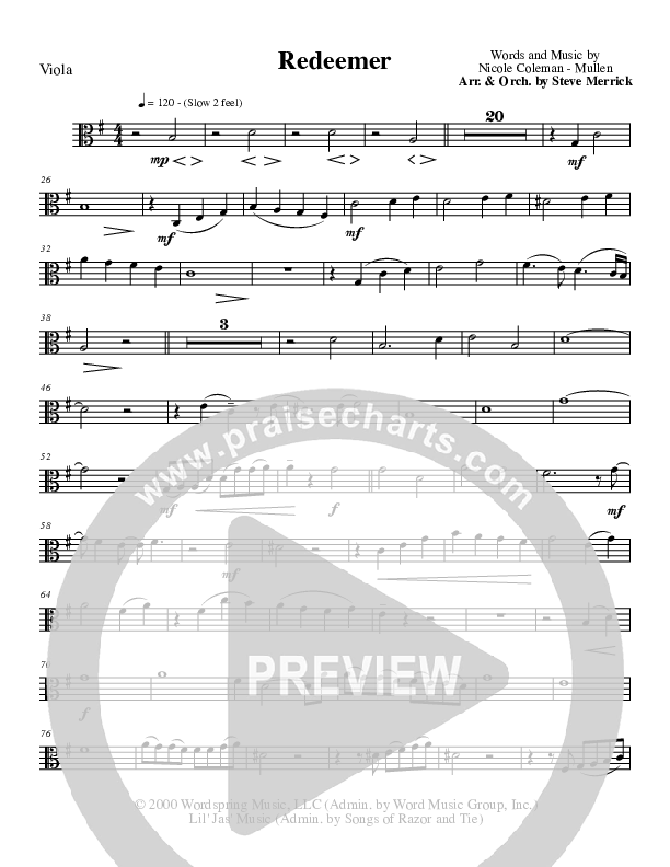 Redeemer Viola (Nicole C. Mullen)