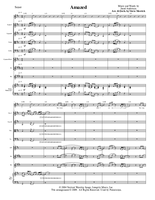 Amazed Conductor's Score (Travis Cottrell)