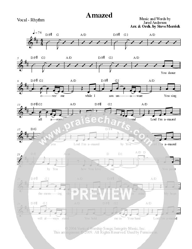 Amazed Rhythm/Vocal (Travis Cottrell)