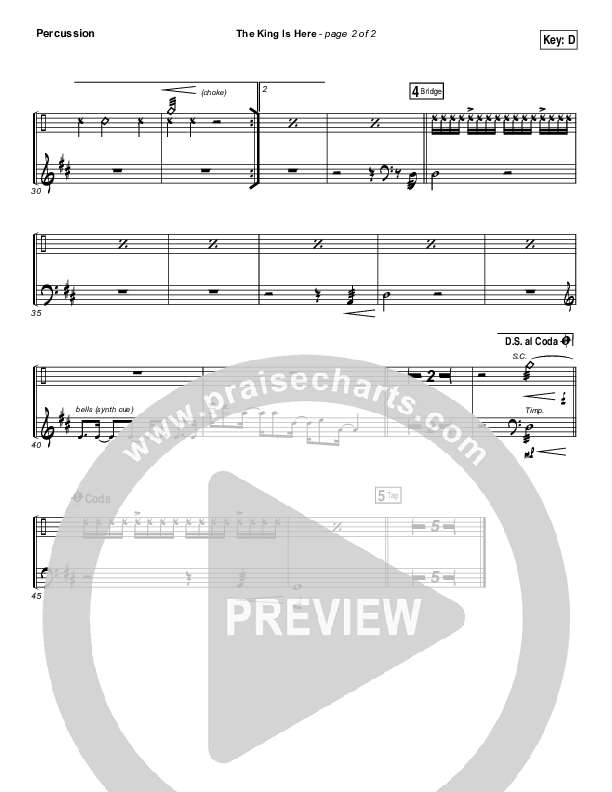 The King Is Here Percussion (Love & The Outcome)