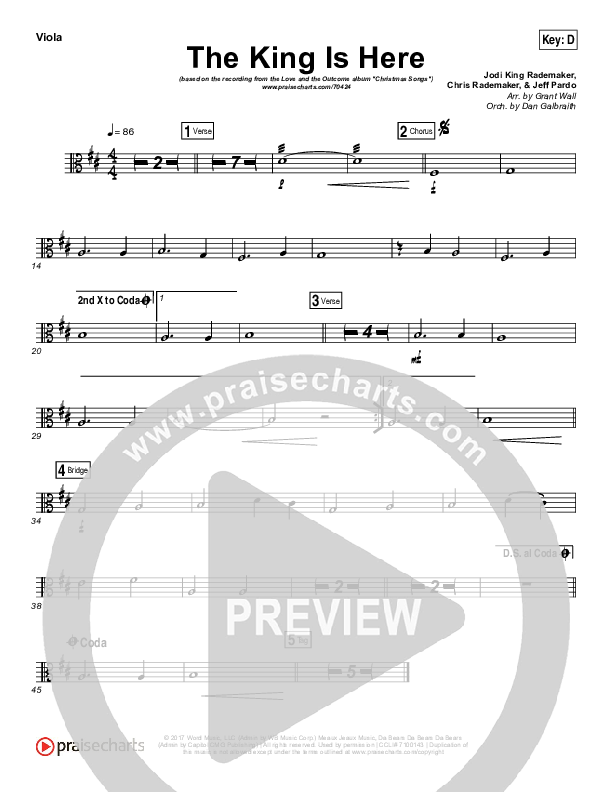 The King Is Here Viola (Love & The Outcome)