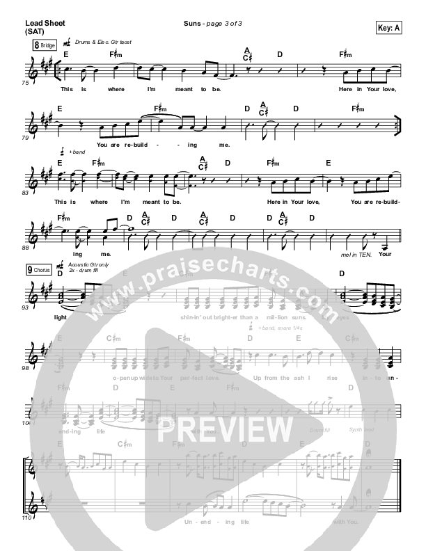 Suns Lead & Piano (C3 Live)