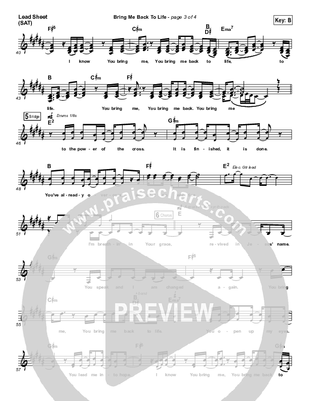 Bring Me Back To Life Lead (SAT) (C3 Live)