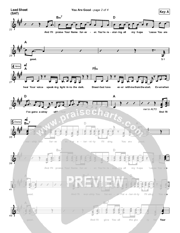 You Are Good Lead (SAT) (C3 Live)