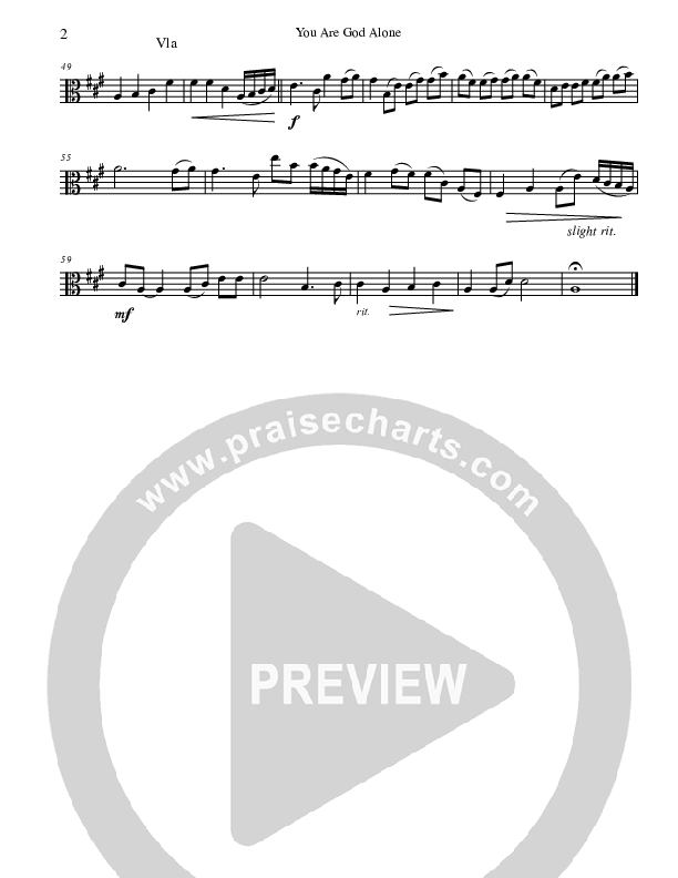 You Are God Alone Viola (Billy Foote)